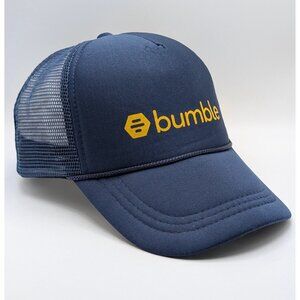 Bumble Dating App Adult Snapback Hat Blue Mesh Baseball Trucker Hat Unisex